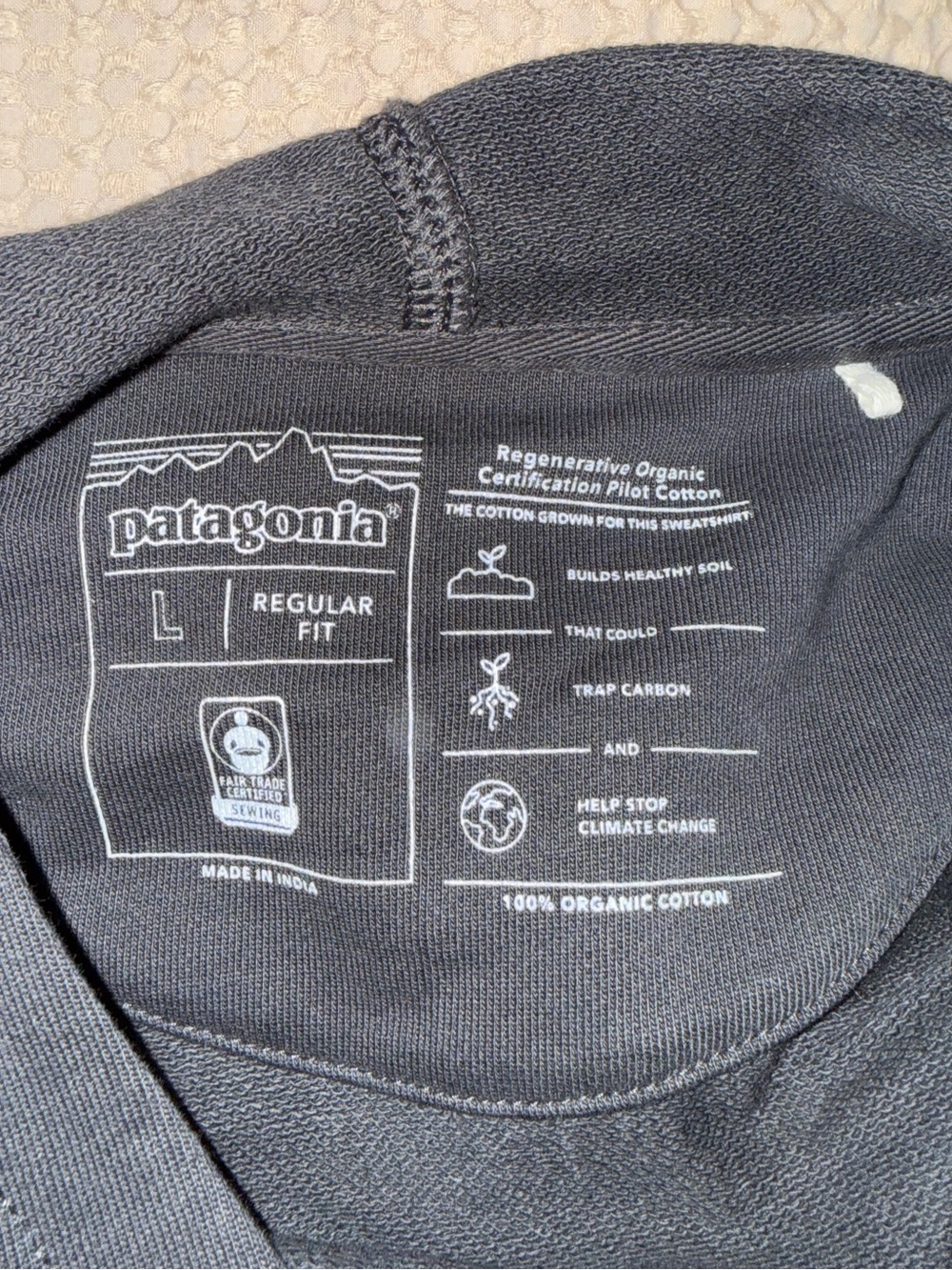 Patagonia Women's Regenerative Organic Certified™ Cotton Essential Hoody - Sz Lg - Picture 5 of 5